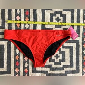 Speedo Women's Solid Classic Bottom Red